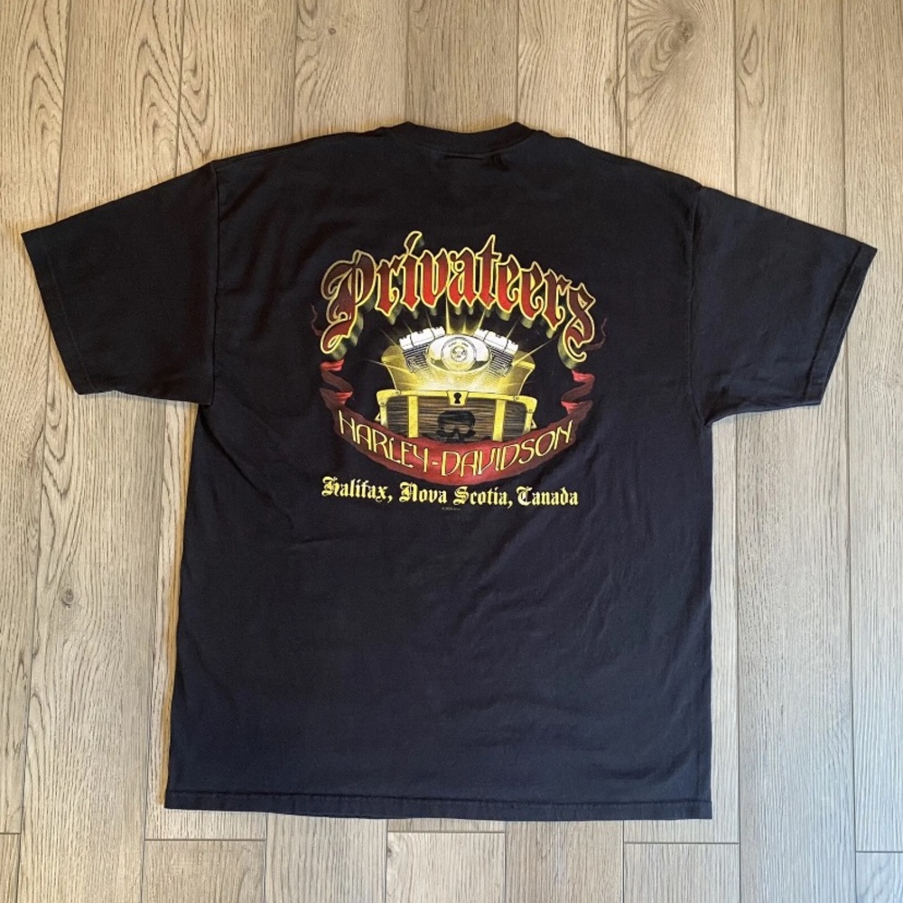 Harley Davidson Motorcycles T Shirt Men’s XL Nova Scotia Canada 2 Sided Graphic - Picture 6 of 10
